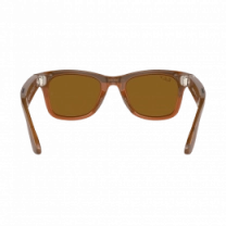 Смарт-окуляри Ray-Ban Meta Wayfarer Shiny Caramel/Polar Brown size XXL (RW4008 670683 53-22)