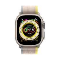 Смарт-часы Apple Watch Ultra 49mm Titanium Case with Yellow/Beige Trail Loop - S/M (MNHK3)