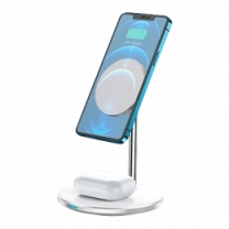 Беспроводная зарядка WIWU [Wi-W019] Wireless Charger Station 2in1 Series (White)