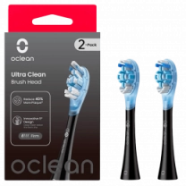 Насадка для зубної електрощітки Oclean UC02 B02 Ultra Clean Brush Head Black (2 шт) (6970810553543)