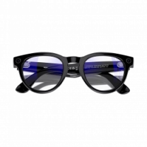 Смарт-окуляри Ray-Ban Meta Headliner Shiny Black/Clear with blue-violet light (RW4009 601/SB 50-23)