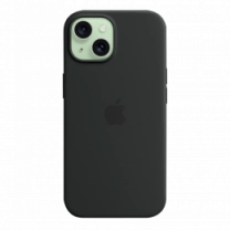 Чохол силіконовий iPhone 15 Silicone Case with MagSafe Black (MT0J3)