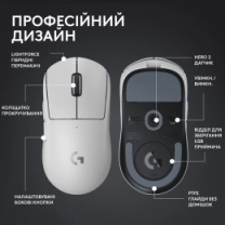 Миша LOGITECH G Pro X Superlight 2 Lightspeed White (910-006638)