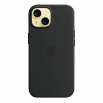 Чохол силіконовий iPhone 15 Silicone Case with MagSafe Black (MT0J3)