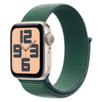 Apple Watch SE2 2024 40mm Starlight Aluminium Case with Lake Green Sport Loop UA