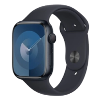 Apple Watch Series 9 45mm Midnight Aluminum Case with Midnight Sport Band M/L (MR9A3)