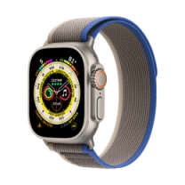 Смарт-часы Apple Watch Ultra 49mm Titanium Case with Blue/Gray Trail Loop - S/M (MNHL3)