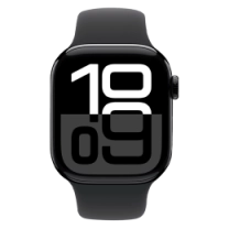 Apple Watch S10 42mm Jet Black Al Case w Blk Sp Band S/M (MWWE3) БУ